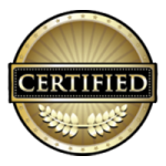 Certified company logo